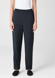 Eileen Fisher Stretch Jersey Knit Slouchy Pant In Black