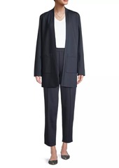 Eileen Fisher Stretch-Jersey Open-Front Jacket