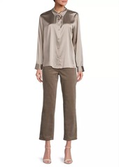 Eileen Fisher Stretch Silk Easy Shirt