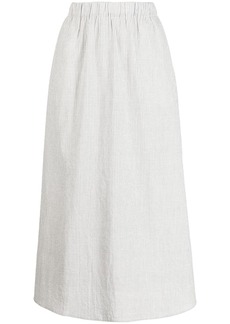 Eileen Fisher striped high-waist skirt