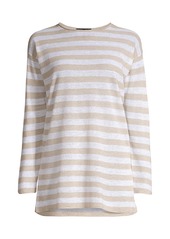 Eileen Fisher Striped Organic Linen & Cotton Tunic