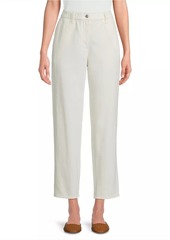 Eileen Fisher Tapered Cotton Ankle Pants