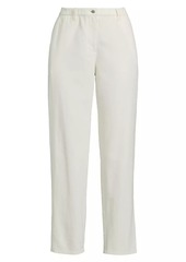 Eileen Fisher Tapered Cotton Ankle Pants