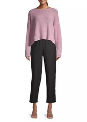 Eileen Fisher Textured Cotton-Blend Pullover Sweater