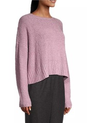 Eileen Fisher Textured Cotton-Blend Pullover Sweater