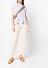 Eileen Fisher two-tone knitted top