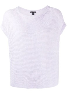 Eileen Fisher two-tone knitted top