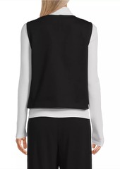 Eileen Fisher V-Neck Button-Front Vest