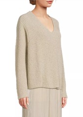 Eileen Fisher V-Neck Cotton-Cashmere Sweater