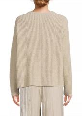 Eileen Fisher V-Neck Cotton-Cashmere Sweater