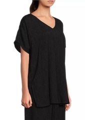 Eileen Fisher V-Neck Dolman-Sleeve Tunic