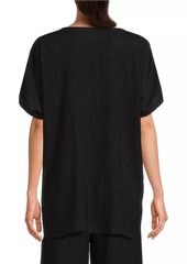 Eileen Fisher V-Neck Dolman-Sleeve Tunic