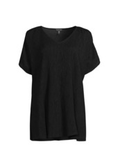 Eileen Fisher V-Neck Dolman-Sleeve Tunic