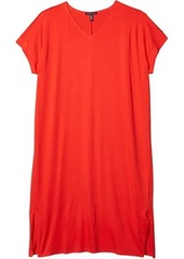 Eileen Fisher V-Neck Short Sleeve Dress