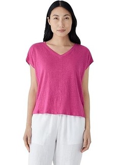 Eileen Fisher V Neck Square Tee