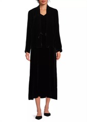 Eileen Fisher Velvet Maxi Shift Dress