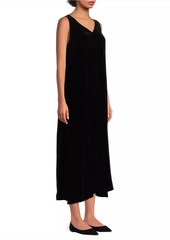 Eileen Fisher Velvet Maxi Shift Dress