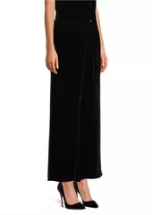 Eileen Fisher Velvet Wide-Ankle Pants