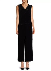 Eileen Fisher Velvet Wide-Ankle Pants