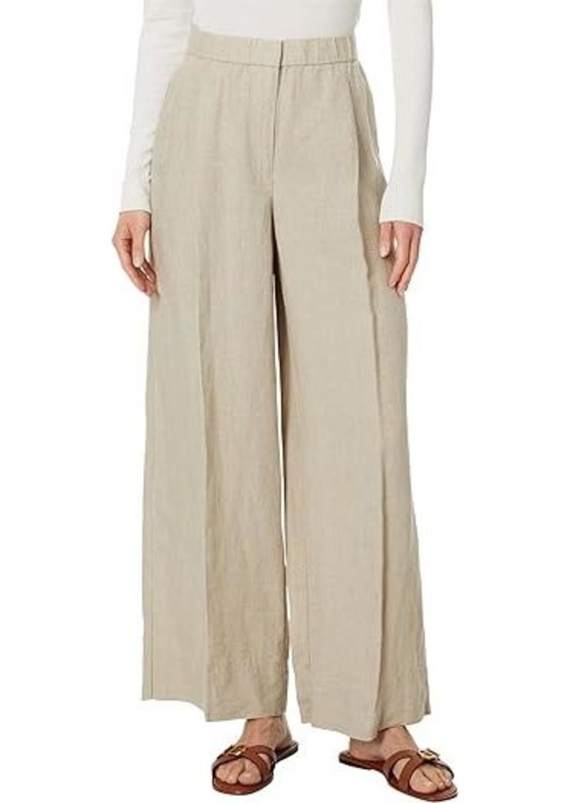 Eileen Fisher Wide Pleated Full Length Pants