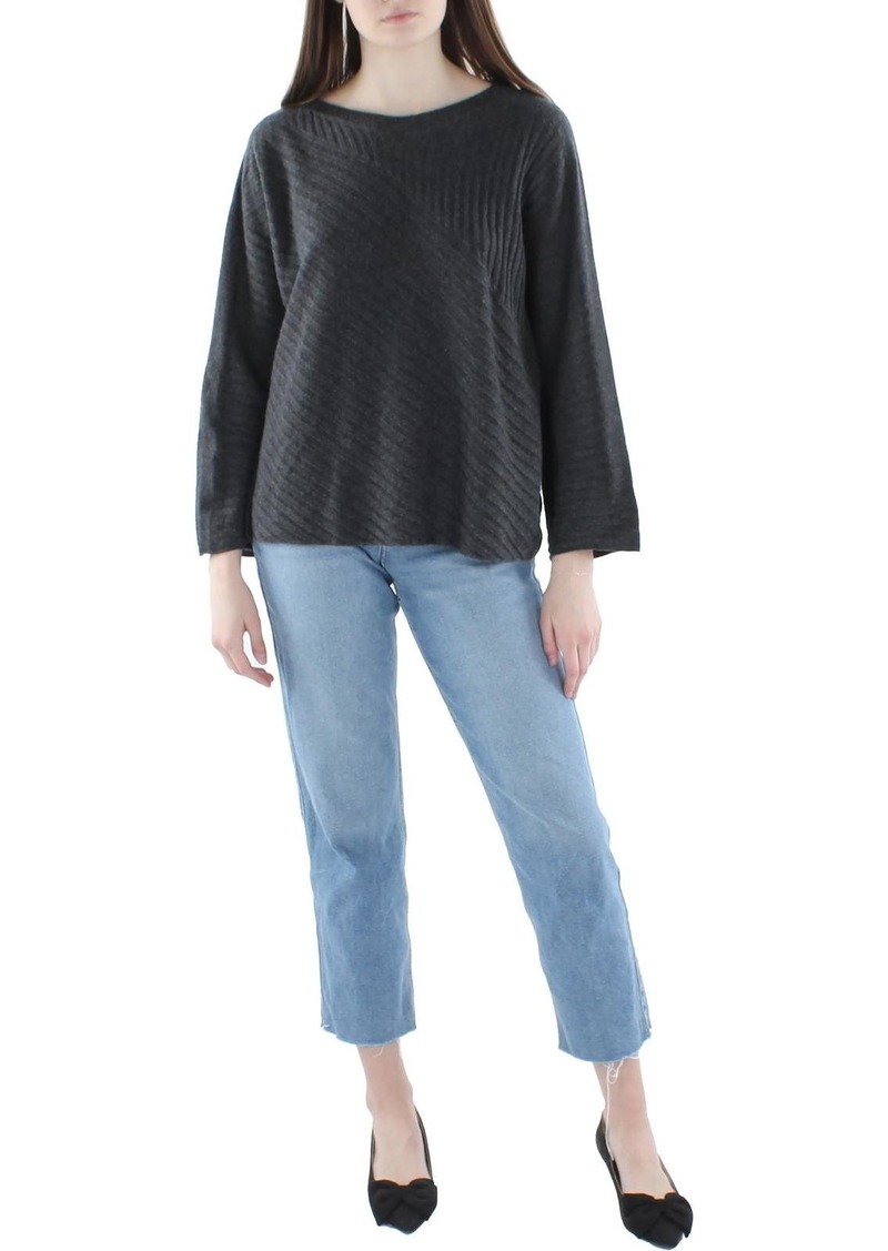 Eileen Fisher Womens Cashmere Boatneck Top