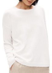 Women's Eileen Fisher Boxy Organic Linen & Organic Cotton Sweater