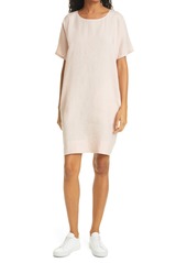 Eileen Fisher Short Sleeve Organic Linen Dress