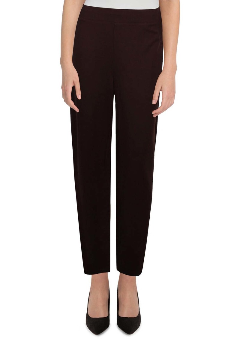 Eileen Fisher Womens High Rise Slim Ankle Pants