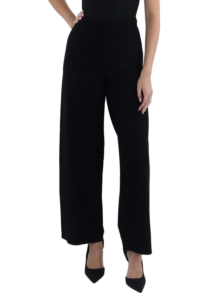 Eileen Fisher Womens High Waisted Full Length Wide Leg Pants