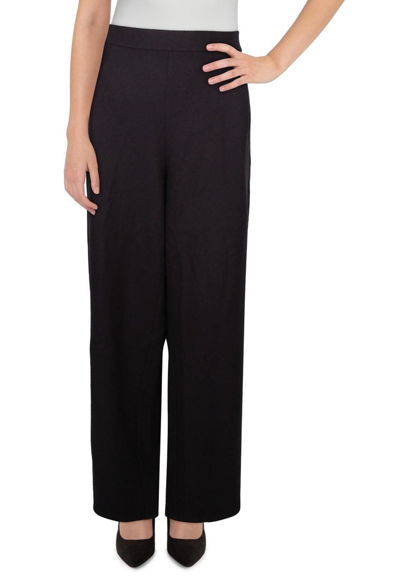 Eileen Fisher Womens High Waisted Pleated Wide Leg Pants