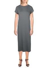 Eileen Fisher Womens Knit Midi T-Shirt Dress