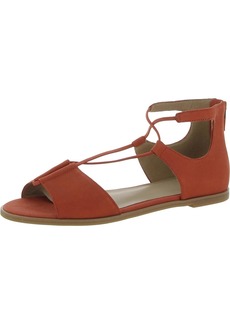 Eileen Fisher Womens Leather Ankle T-Strap Sandals