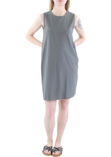 Eileen Fisher Womens Mini Sleeveless Shift Dress