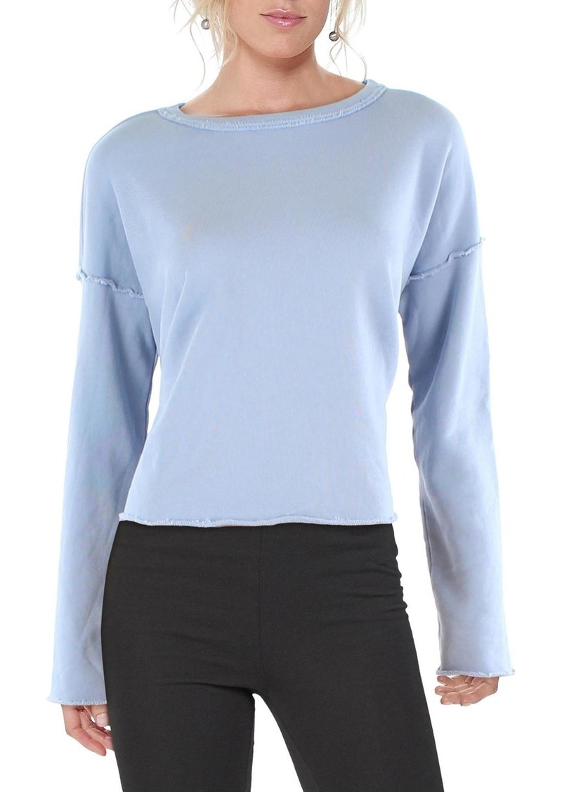 Eileen Fisher Womens Organic Cotton Crew Neck Pullover Top