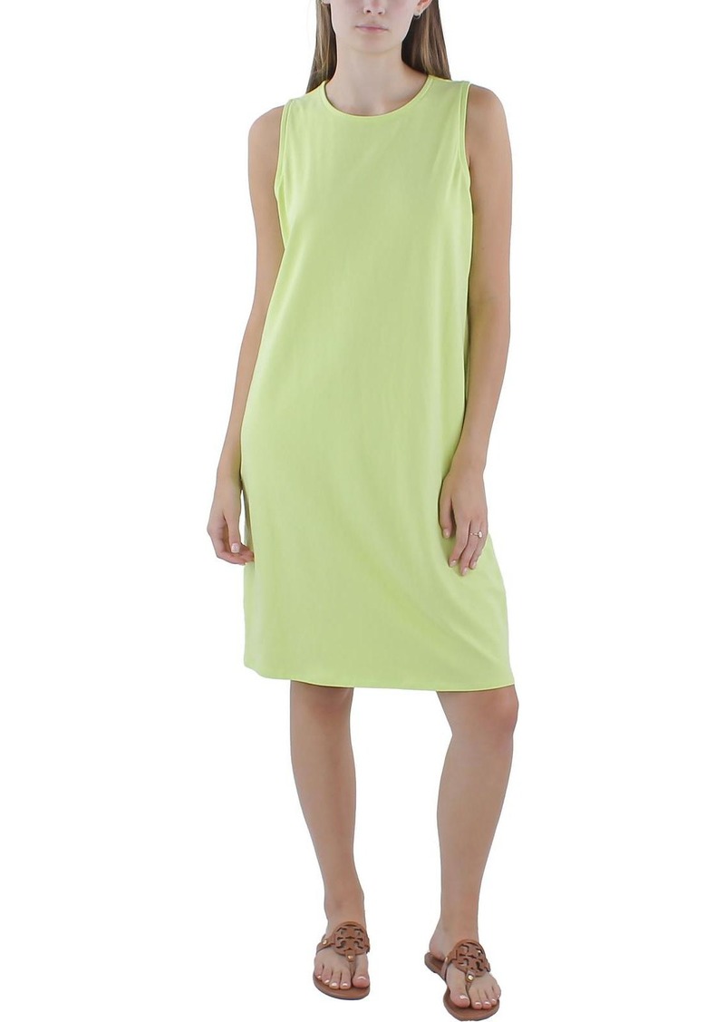 Eileen Fisher Womens Organic Cotton Midi Dress