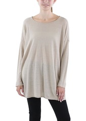 Eileen Fisher Womens Organic Linen Blend Organic Linen Tunic Sweater