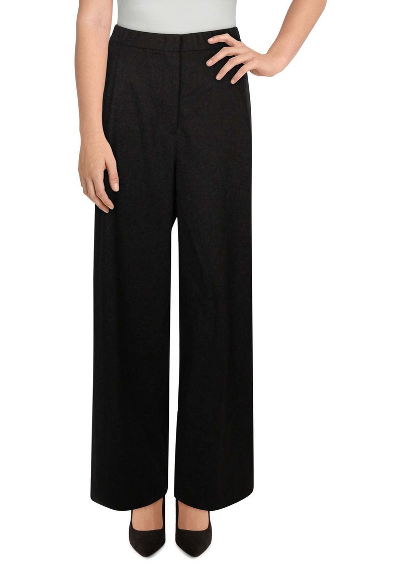 Eileen Fisher Womens Pleated High Rise Wide Leg Pants