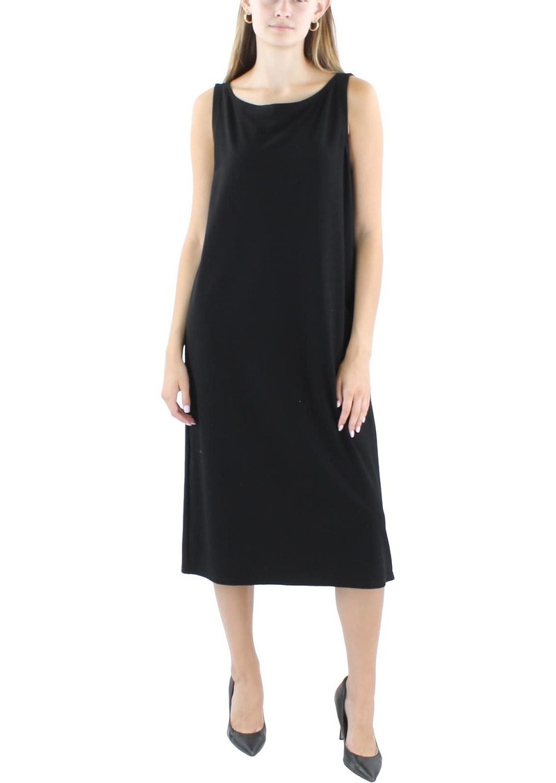 Eileen Fisher Womens Stretch Viscose Sheath Dress