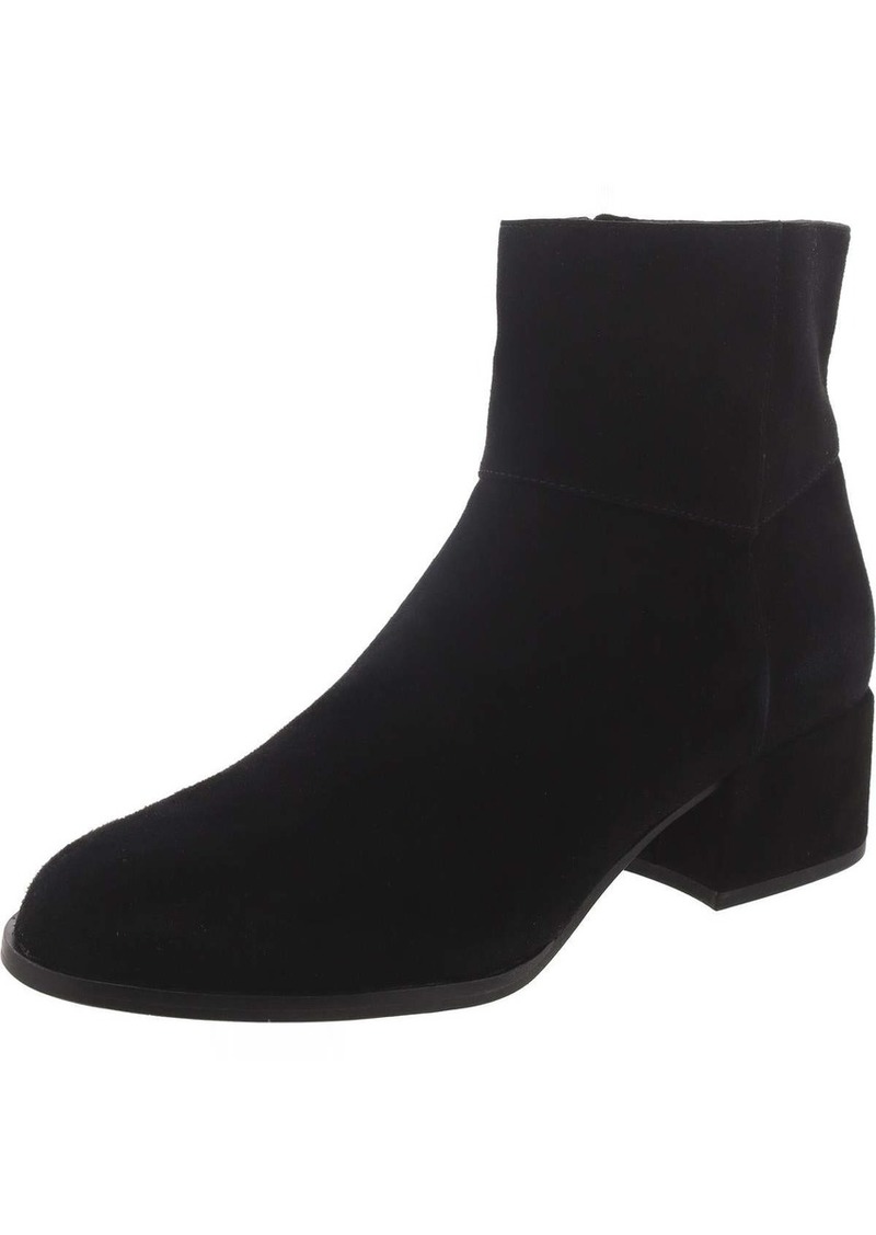 Eileen Fisher Womens Suede Block Heel Ankle Boots