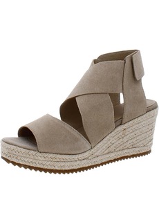 Eileen Fisher Womens Suede Slingback Wedge Sandals