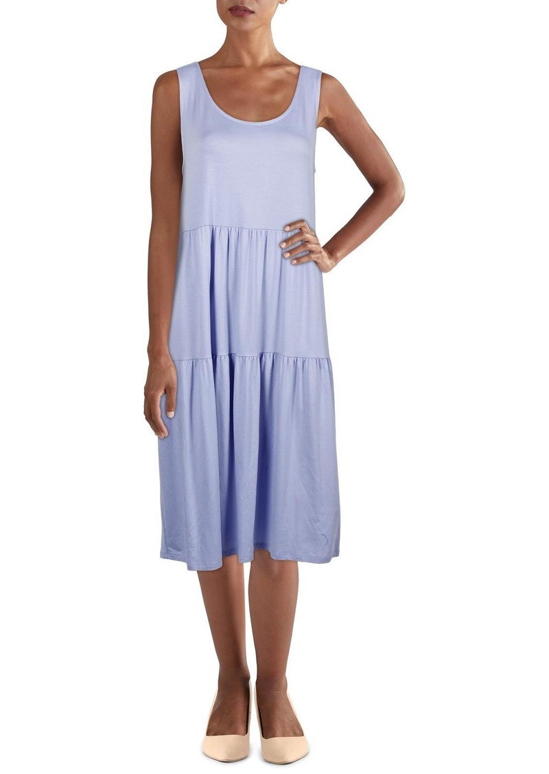 Eileen Fisher Womens Tencel Blend Short Sundress