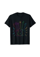 Color Electric Guitar Lover Acoustic Guitarist T-Shirt