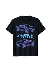 Electric (DOUBLE SIDED) Cyber Trucks Futuristic Design & Technology T-Shirt