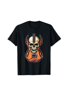 E Guitar Skull Guitarist - Electric Guitar T-Shirt
