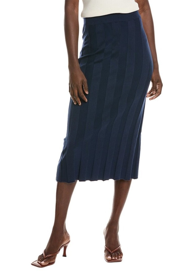 Electric & Rose Luca Silk-Blend Midi Skirt