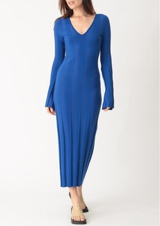Electric & Rose Nicola Long Sleeve Rib Midi Dress