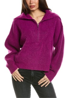Electric & Rose womens Marin Wool & Alpaca-Blend Pullover, S, Pink