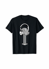 Electric Guitar - E-Guitar Rock Guitarist Brain Headphones T-Shirt