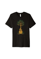 Electric Guitar Tree Musician - E-Guitar Rock Guitarist Premium T-Shirt