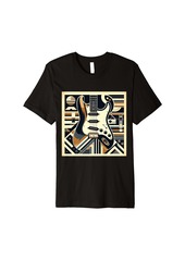 Electric Guitar Vintage Premium T-Shirt